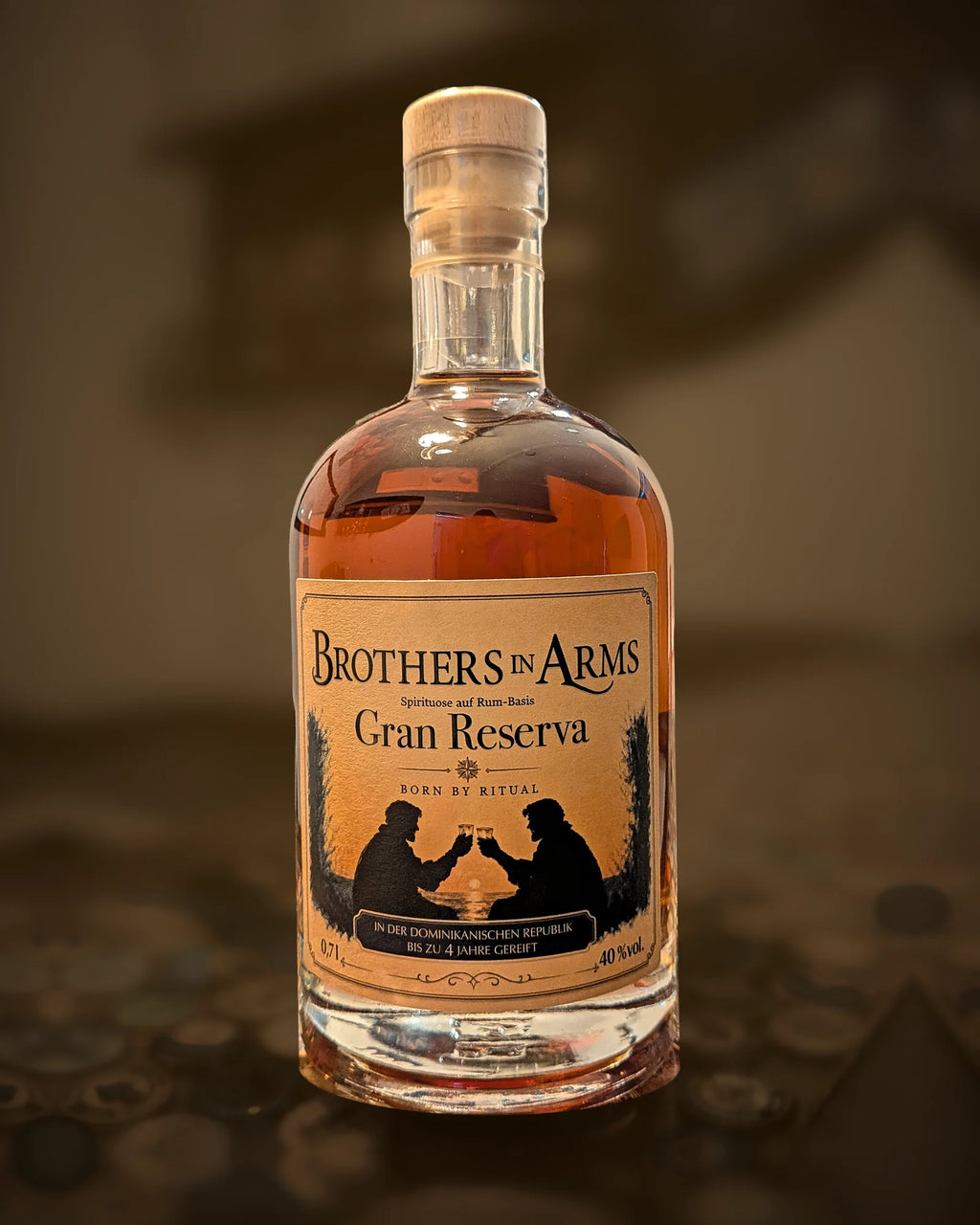 BODOLI Brothers in Arms Gran Reserva – Spirituose auf Rum-Basis – Flasche, Vorderseite