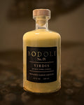 BODOLI VIRDIS Pistazien-Sahne Liqueur – Flasche, Vorderseite